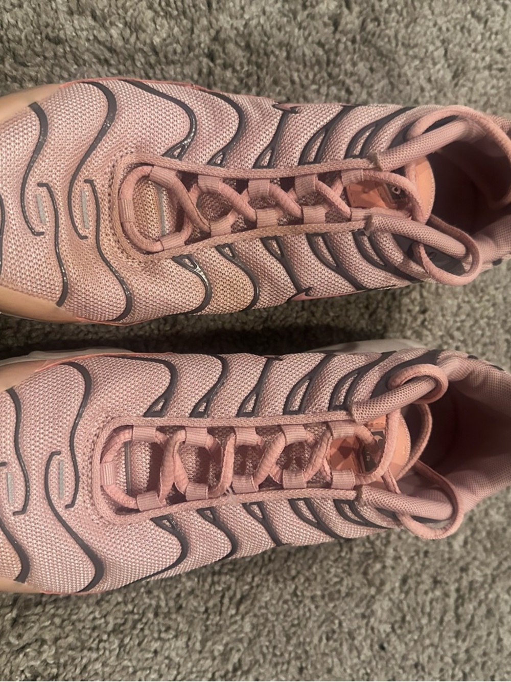 Nike Women's Pink Mesh Sneakers with Wave Detailing